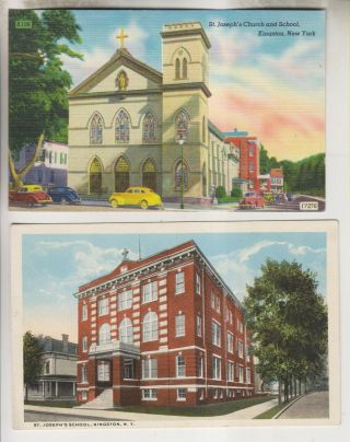 2 Vintage Postcards - St.  Joseph 