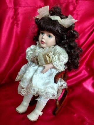 Porcelain Doll.  9 " Lee Capozzy By Dan Dee.  Collector 