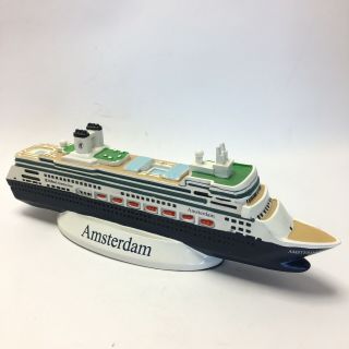 Holland America Line Ms Amsterdam Cruise Ship Souvenir Model 9.  5 " Htf