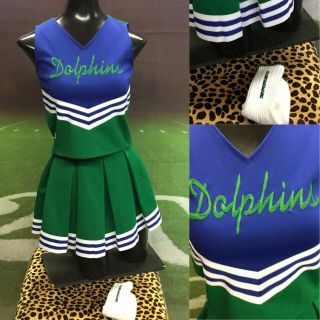 Real Cheerleading Uniform Vintage High Schools Adult Xsdolphins