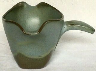 Vintage Frankoma Gs Pottery Gravy Bowl With Handle
