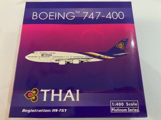 1:400 Phoenix Thai Airways Boeing B747 - 400 Gemini Jet Jc Herpa Hogan Aeroclassic