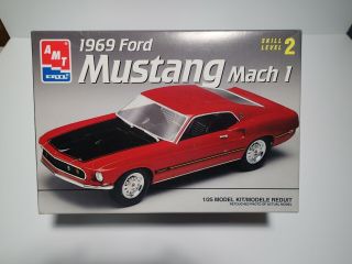 1969 Ford Mustang Mach 1 Amt Ertl Model From 1996 1/25 Scale