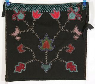 1890s Native American Chippewa / Ojibwa Indian Bead Decorated Dance Apron