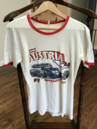 Vintage Austria F1 Grand Prix 1984 T - Shirt (made In Italy)