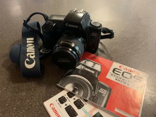 Vtg Canon Eos 1000f N 35mm Film Slr Kit W/ 35 - 80mm,  Strap Film