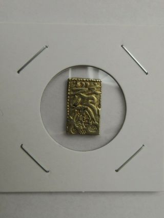 Japan Genbun 1 Bu Kin Gold Bar Old Antique Coin Edo Samurai Period Ingot 2