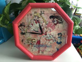 Sailor Moon Puzzle Clock Japan Vintage S Supers Jigsaw