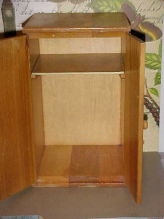 1950 ' s STROMBECKER Vintage Wooden Armoire Wardrobe Ginny Furniture 2