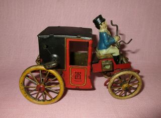 Antique Lehmann Marke Germany Tin Horseless Carriage Motorcar Wind Up Toy