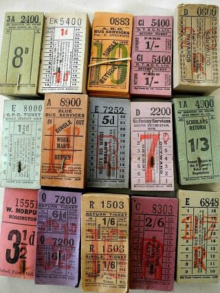 Bus Tickets: 1000,  U.  K.  Punch Type Tickets Mostly In Packs Of 50 Or 100