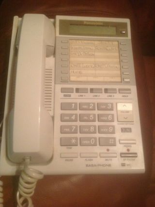 Panasonic Telephone Easa - Phone Kx - T3185d - W 3 - Line Vintage Analog Conference Call