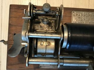 Antique Graphophone Columbia Antique Cylinder Phonograph Record Player Type B 2