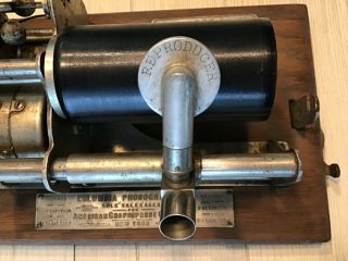 Antique Graphophone Columbia Antique Cylinder Phonograph Record Player Type B 3