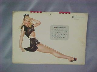 Varga 1947 Full Year Esquire Pin Up Art Girl Calendar Vintage Gc E