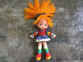 Vintage 80s Toy Rainbow Brite Doll 10” Mattel Hallmark Plush Vinyl Taiwan 1983