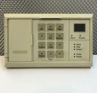 Vintage Ademco 4157 Alarm Keypad Lcd Console