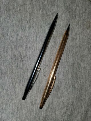 Vintage Cross Silver Ballpoint Pen & Gold Pencil Set