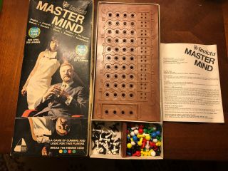 Vintage 1972 Invicta Master Mind Strategy Game Complete Game For Two