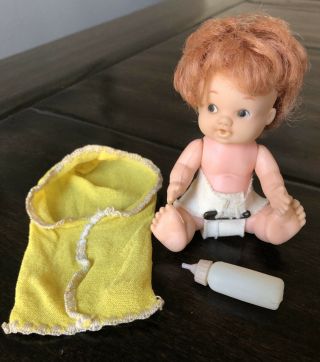 Vintage Uneeda Doll Baby Pee Wee And Bottle