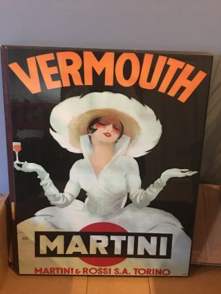 Vermouth Martini & Rossi S.  A.  Torino Vintage Wine Art Wall Hanging