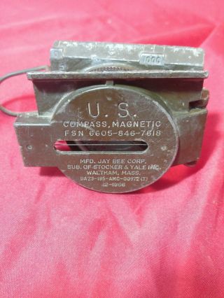 Vintage Vietnam U.  S.  Army Lensatic Magnetic Compass 1966 Field Gear Not