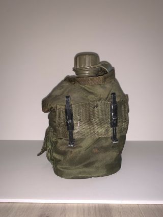 Vintage 1966 U.  S.  Army Vietnam Era Canteen with Cover and Metal Cup 2