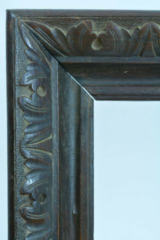 Grand Cadre Louis Xiii Tableau Ancien Bois Sculpté Antique Frame Cornice Rare