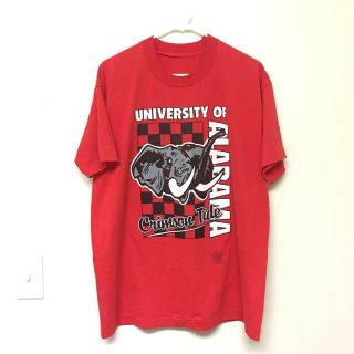 Vintage University Of Alabama Crimson Tide T - Shirt Large Big Al Football Ncaa