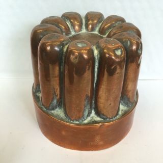 Antique Copper Benham & Froud Jelly Mould Mold Country Piece