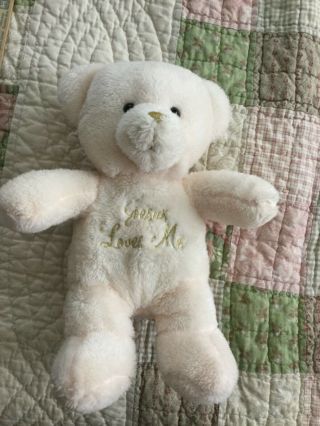 Vintage Dan Dee Collector’s Choice Jesus Loves Me Plush Stuffed Bear