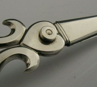 Dutch Solid Silver Candle Wick Trimmers 1905 Antique Georgian Style