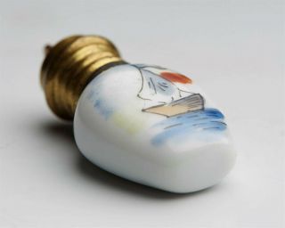 Antique Miniature Scent Bottle With Sailing Boat 19th C.