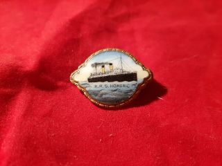 Rms Homeric Ships Wheel Pin White Star Line And Rms Titanic And Olympic Interest