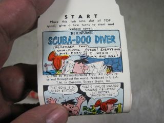 Vintage 1960 Lido Toy Viewer Color TV Film Flintstones Scuba - Doo Diver W/Box 3