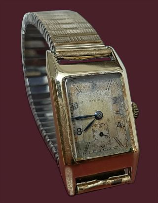 Antique Longines Art Deco Lady 14k Solid Gold Swiss Watch Cal.  2517 Ref 5647966