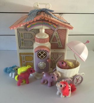 Vintage My Little Pony Lullaby Nusery,  5 Mlp,  Accesories