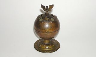 Antique Mechanical Cast Iron Globe Bank Enterprise Mfg.  (dakotapaul)