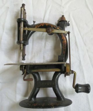 Cast Iron Foley Williams Liberty Toy Sewing Machine Old Vtg Antique 2