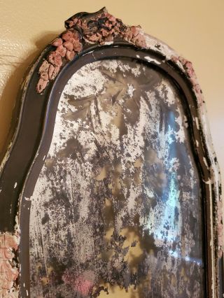 Vtg Mirror Barbola Swag Roses French Victorian Shabby Chic Farm Haunted House 2