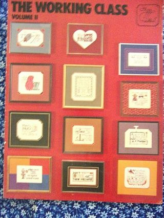 Vintage " The Class " Counted Cross Stitch Pattern Leaflet12 Pgs Sampler