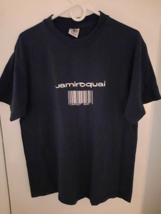 Vintage 1999 Jamiroquai Concert Tour Large T Shirt Canned Heat Delta Navy Blue