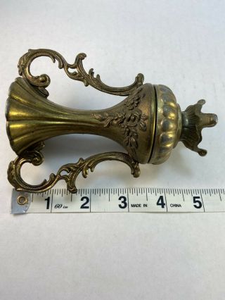 Vintage Italian Vase,  Brass Ornate Renaissance Style Small Decorative Bud Vase 2