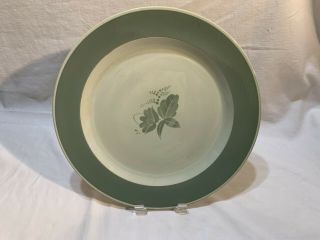 Vintage Nils Green By Royal Copenhagen Denmark Round Platter Chop Plate 13”