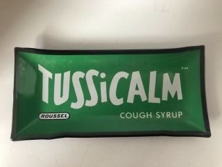 Vintage Tussicalm Cough Syrup Advertising Glass Dish 2