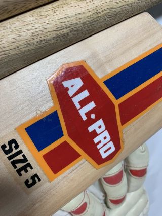 Vintage Cricket Bat Ball Stumps Bails All Pro 2