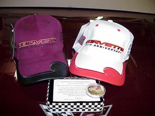 Corvette 50th Anniversary Limited Edition Matching Number 1113 Caps & Coin