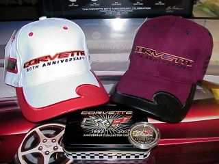 CORVETTE 50th ANNIVERSARY LIMITED EDITION MATCHING NUMBER 1113 CAPS & COIN 2