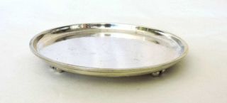 Georg Jensen Denmark Sterling Silver Small 8 Ball - Footed Tray