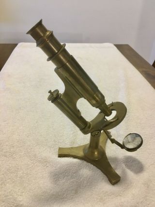 Antique Brass Microscope By R & J Beck London Ca 1884 12156 Good And
